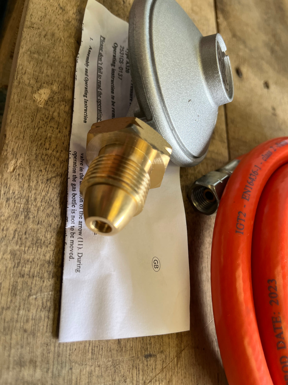 10kW/15kW Gas Space Heater Regulator & Hose