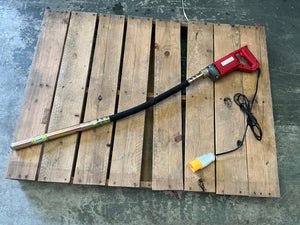 110v Hand Held Concrete Poker with 1m Flex