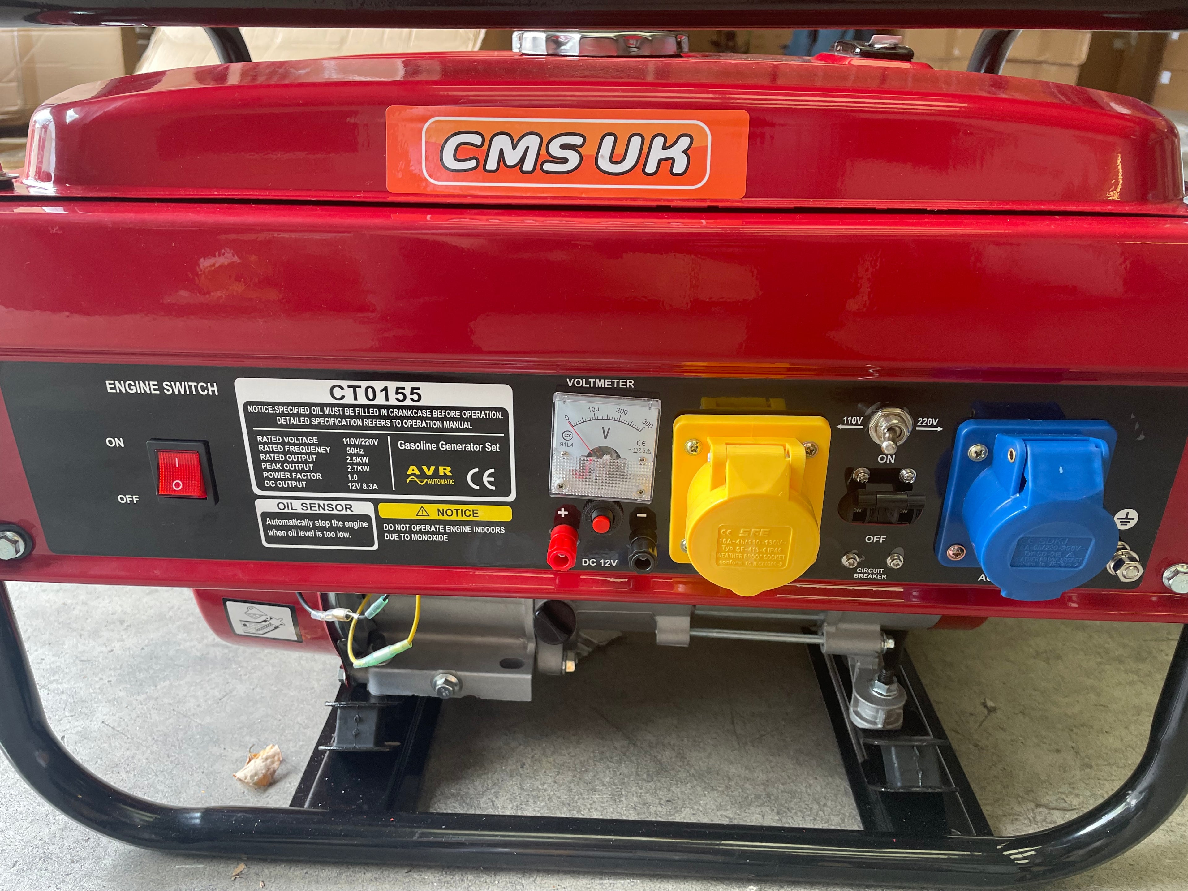 6.5hp Site Generator 110/240v