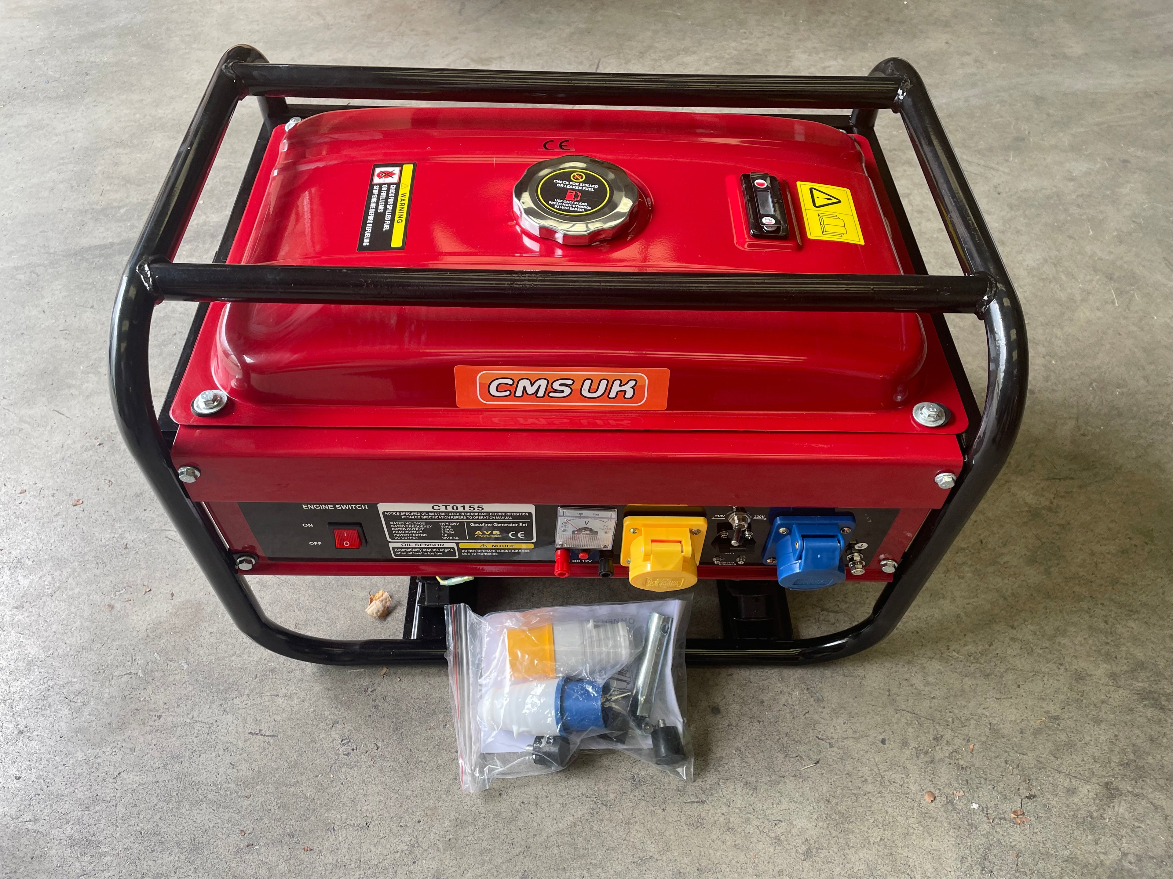 6.5hp Site Generator 110/240v
