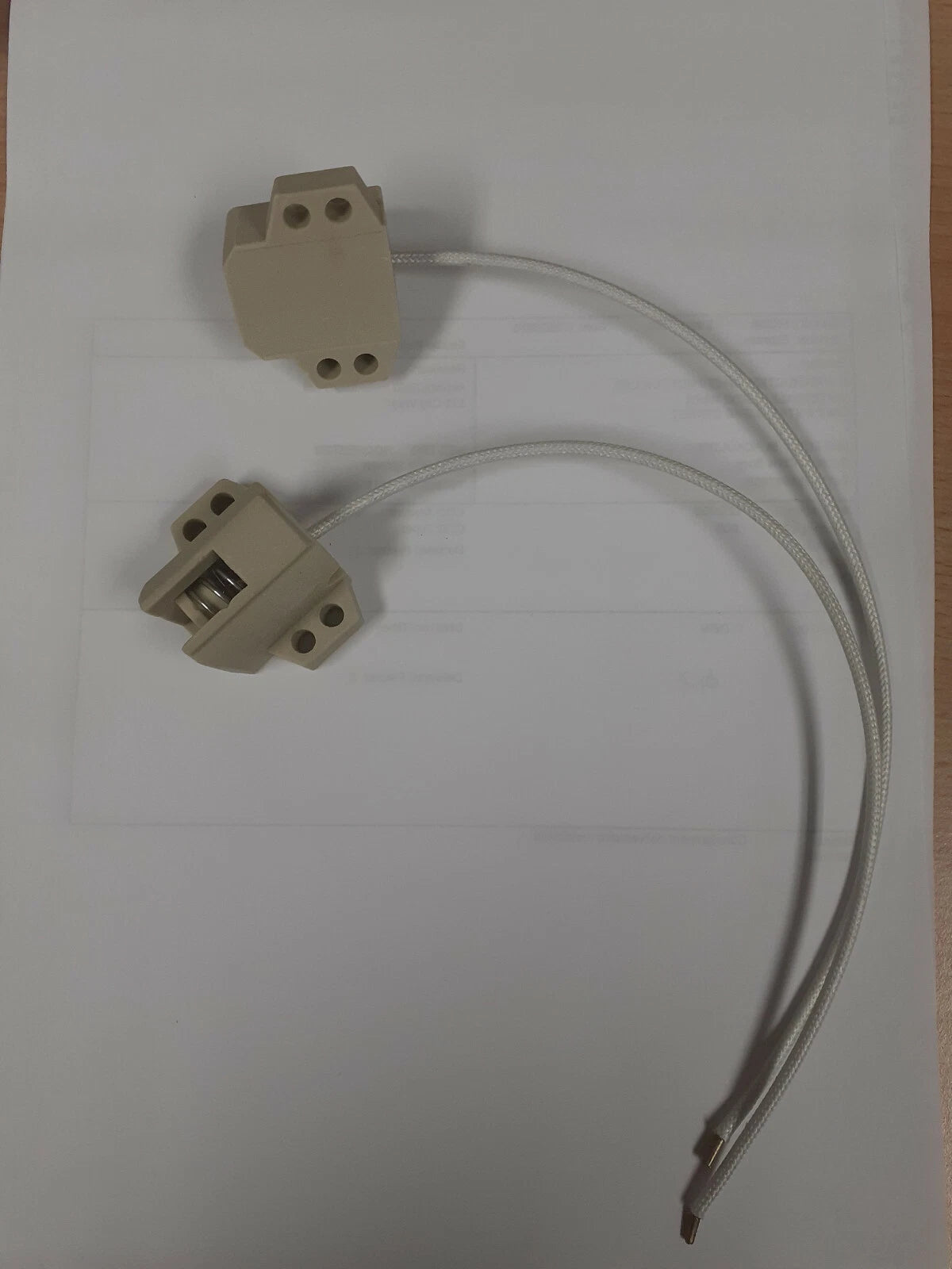 Bulb Holders for Quartz Halogen Infrared Heater 3kW (2x 1.5kW)